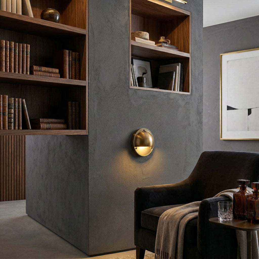 Modern Copper Wall Light With Tri-Color Glow — Harbor Light Co.