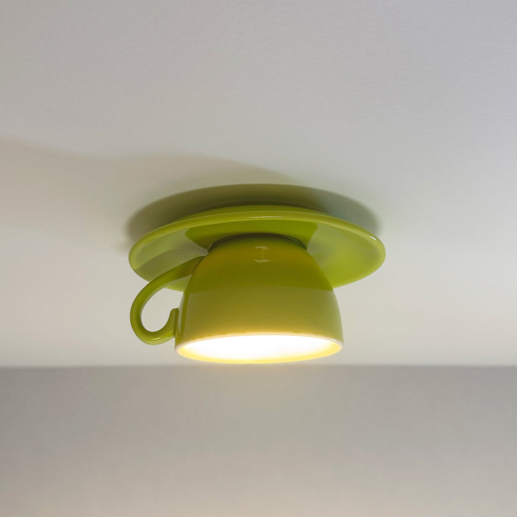 Modern Ceramic Flush Mount Ceiling Light With Gloss Finish — Harbor Light Co.