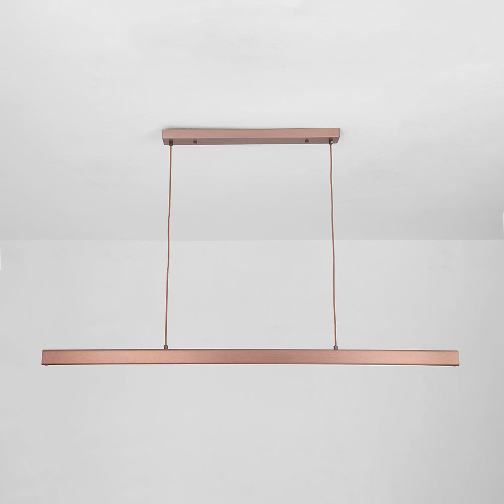 Modern Linear Pendant Light Bar with Integrated LED Light