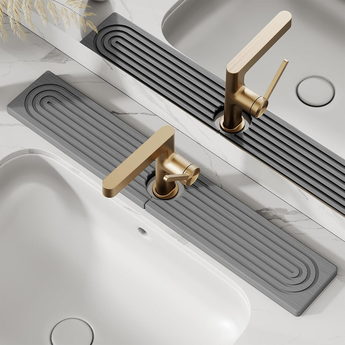 Diatomite Stone Faucet Sink Mat with Quick Drying Absorbent Surface