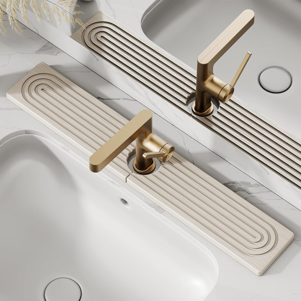 Diatomite Stone Faucet Sink Mat with Quick Drying Absorbent Surface