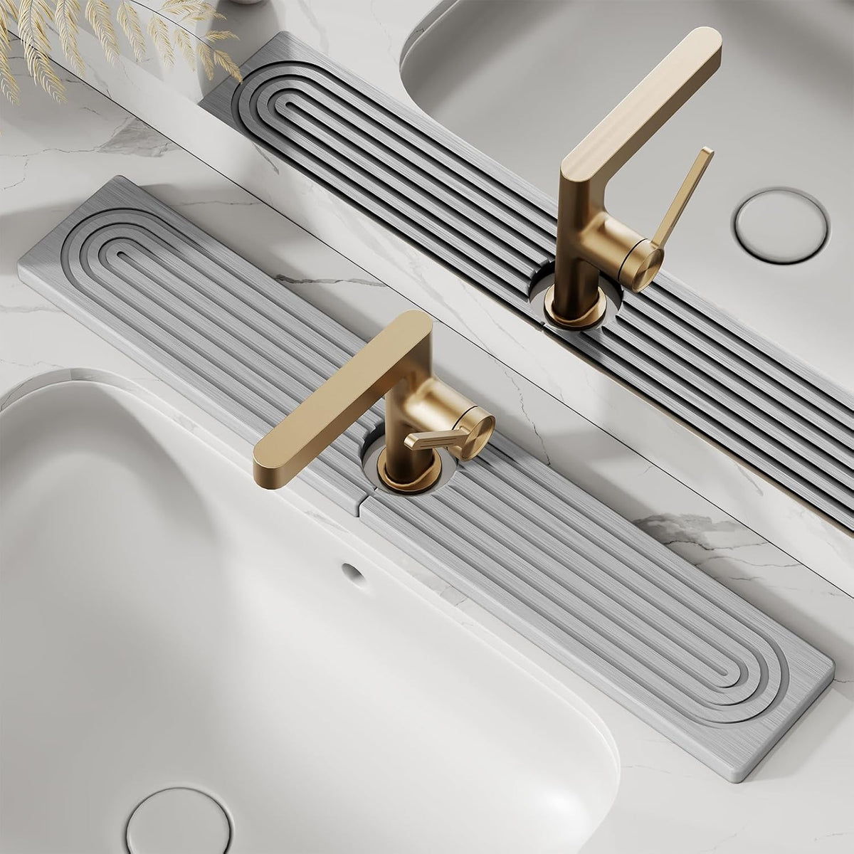 Diatomite Stone Faucet Sink Mat with Quick Drying Absorbent Surface