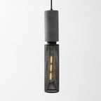 Industrial Wrought Iron Concrete Pendant Light With Warm LED Glow — Harbor Light Co.
