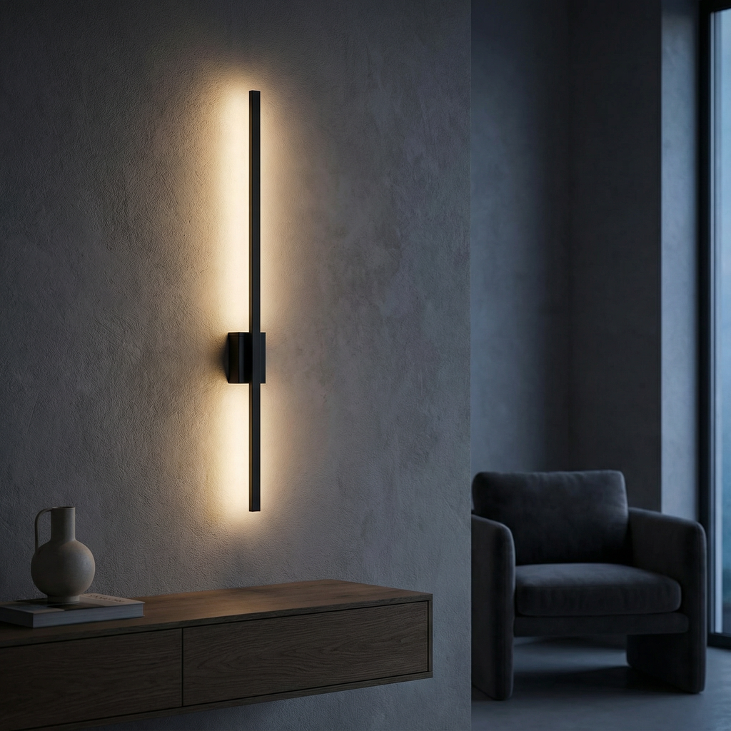 Vertical Bar Wall Sconce LED Light for Living Room | Warm White