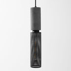 Industrial Wrought Iron Concrete Pendant Light With Warm LED Glow — Harbor Light Co.