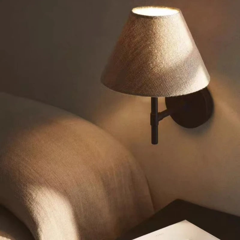 Modern Linen Wall Sconce for Living Room and Bedroom — Harbor Light Co.
