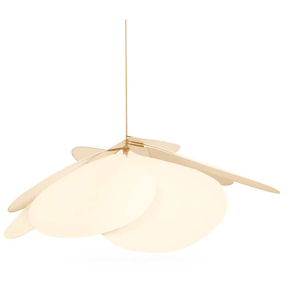 Flower Fabric Pendant Light with E27 Socket