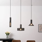 Industrial Wrought Iron Concrete Pendant Light With Warm LED Glow — Harbor Light Co.