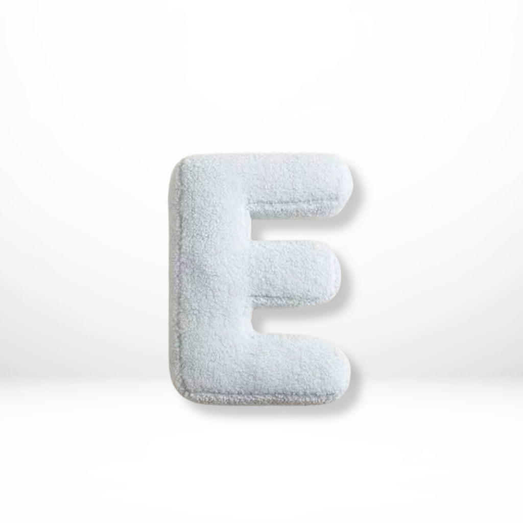 Alphabet Letter Throw Pillow Soft Velvet Decorative Cushion for Sofa Bed and Kids Room Personalized Initial Pillow