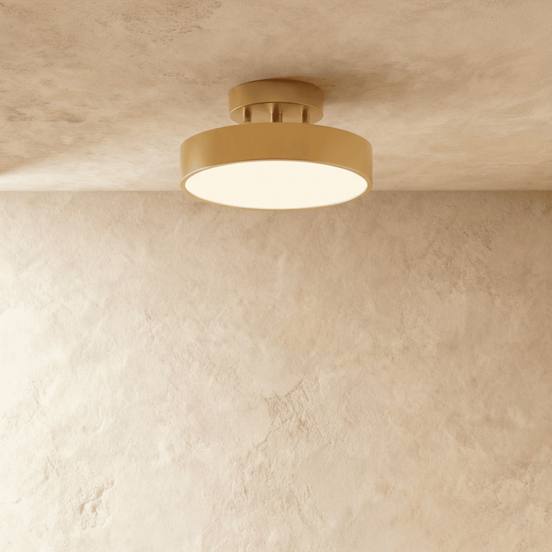 Modern Iron Semi-Flush Mount Ceiling Light for Living Room — Harbor Light Co.