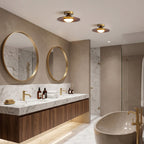 Modern Wood Semi-Flush Mount Ceiling Light for Living Room — Harbor Light Co.
