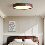 Scandinavian Wood Flush Mount Ceiling Light for Living Room — Harbor Light Co.