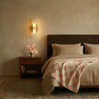 Modern Brass Wall Light With Warm LED Glow — Harbor Light Co.