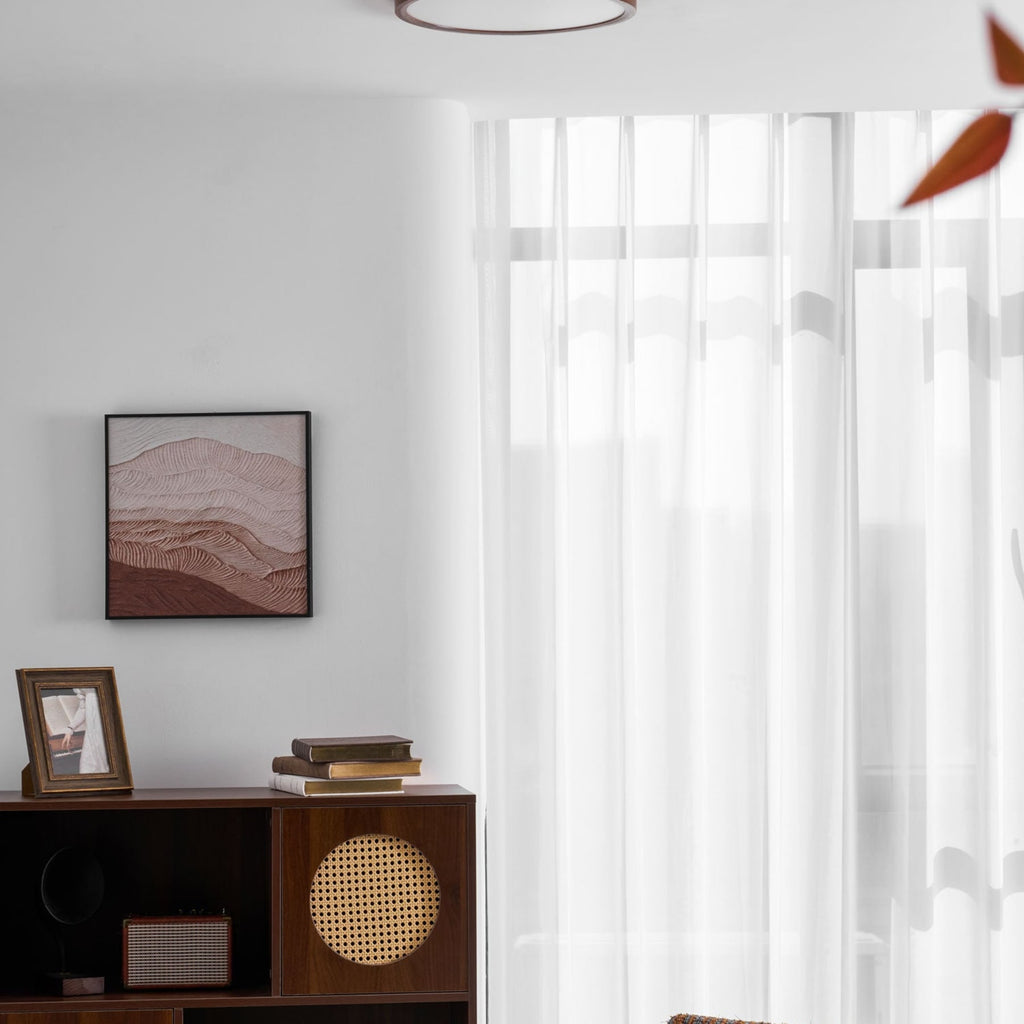 Modern Wood Flush Mount Ceiling Light With Slim Low-Profile Design — Harbor Light Co.