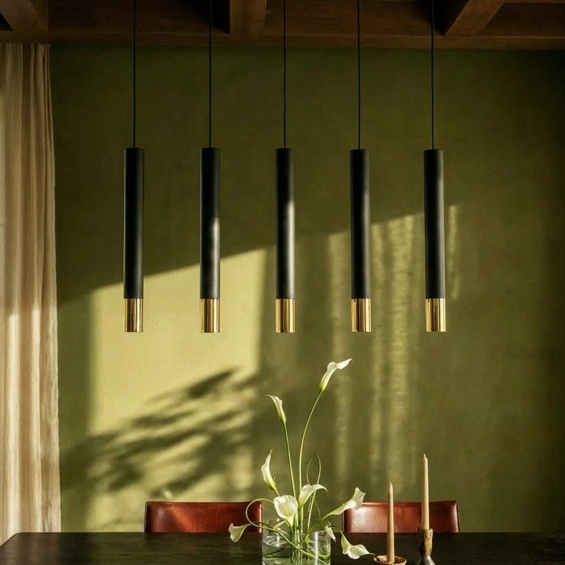 Minimalist Metal Pendant Light With Warm LED Glow — Harbor Light Co.