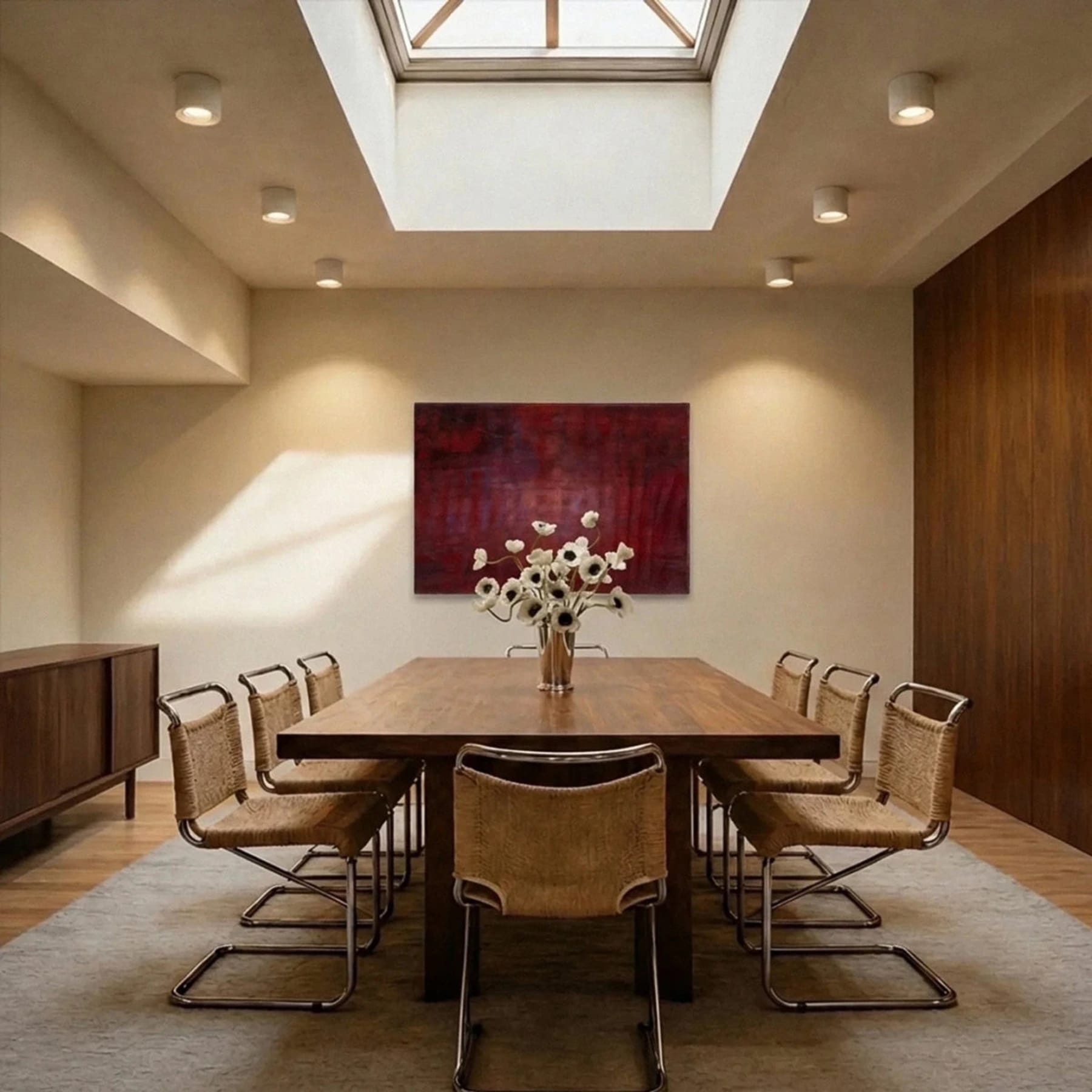 Modern Aluminum Flush Mount Ceiling Light — Harbor Light Co.