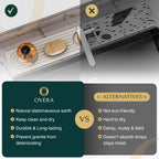 Diatomite Stone Faucet Sink Mat with Quick Drying Absorbent Surface