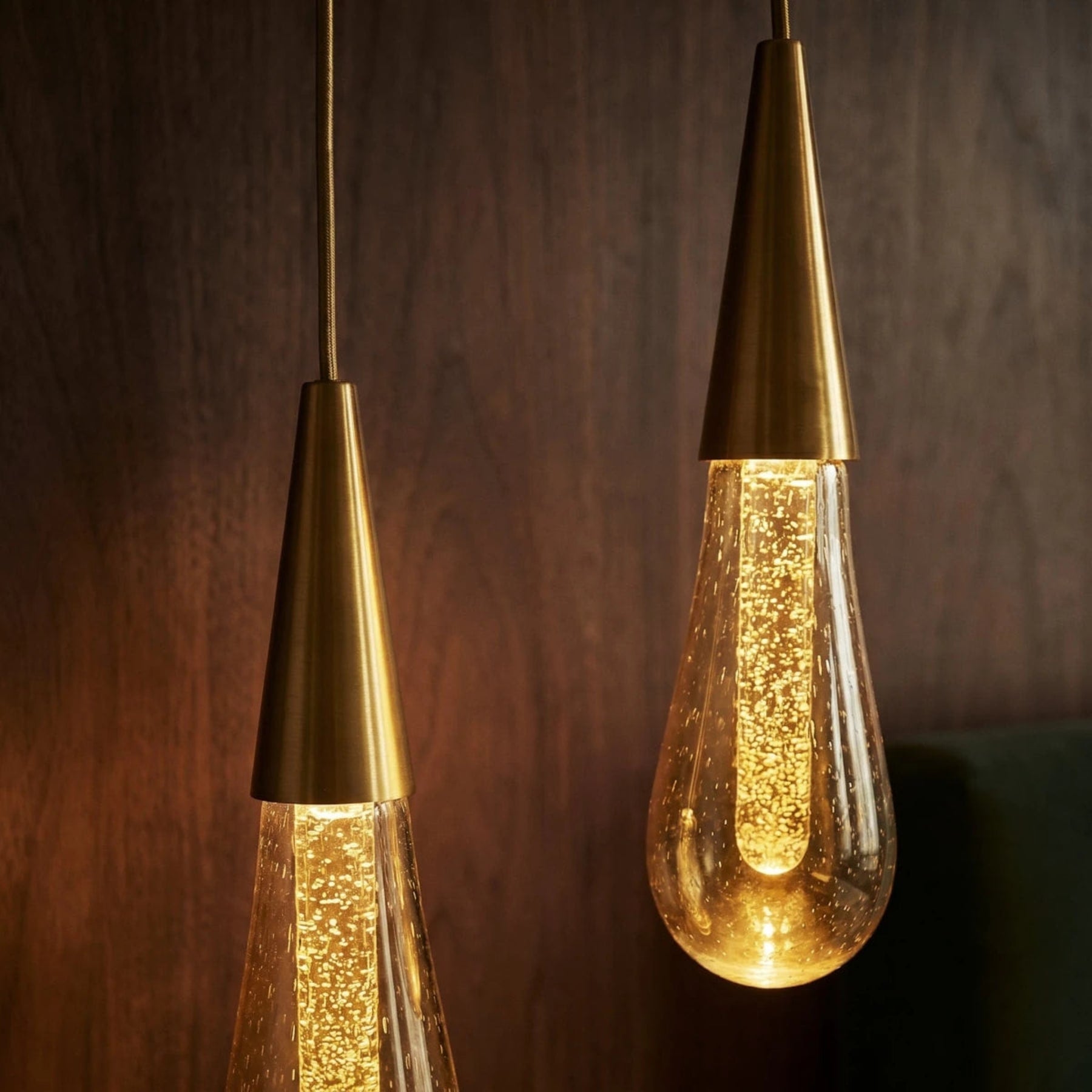 Modern Crystal Pendant Light With Adjustable LED Glow — Harbor Light Co.