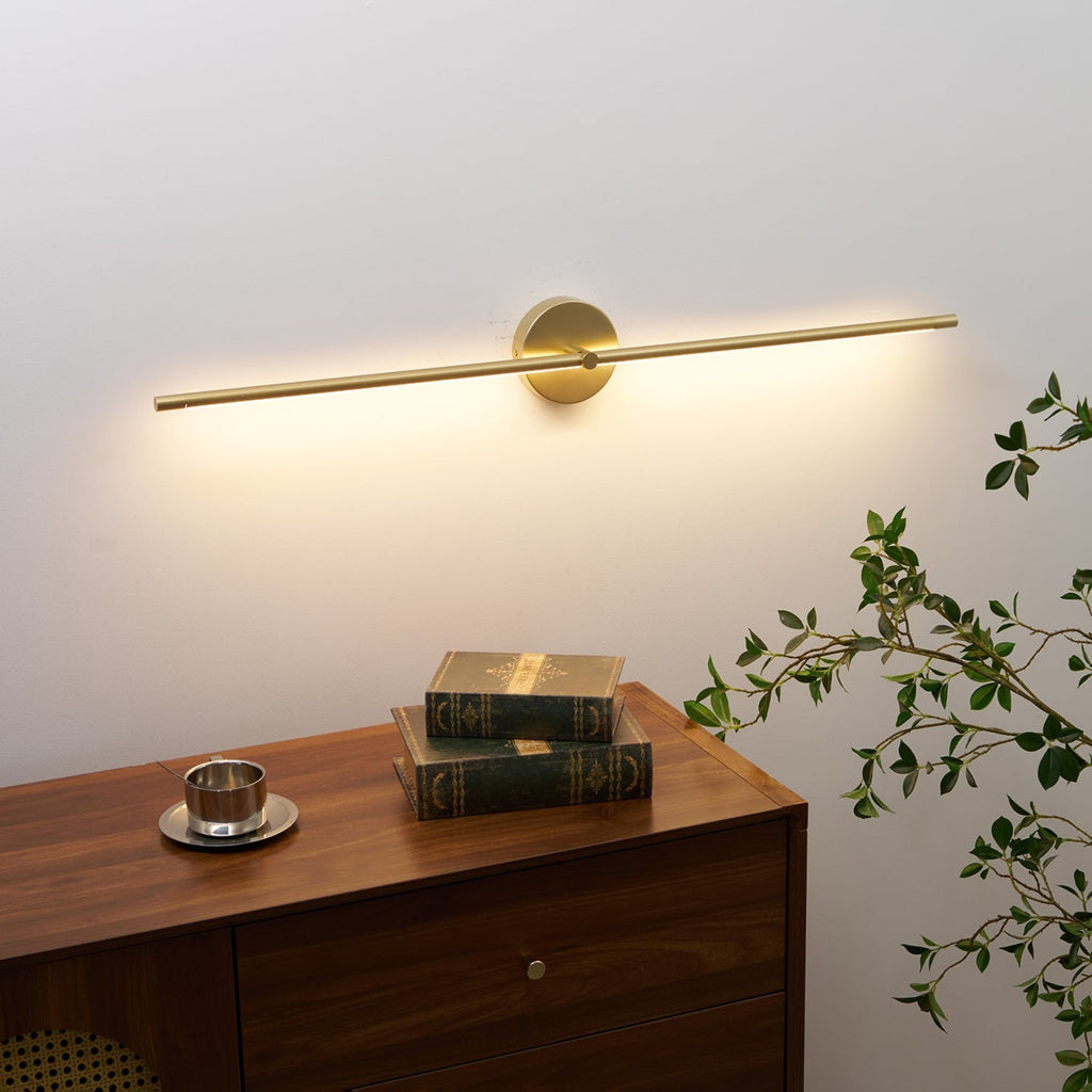 Modern Linear Metal Wall Light With Warm LED Glow — Harbor Light Co.