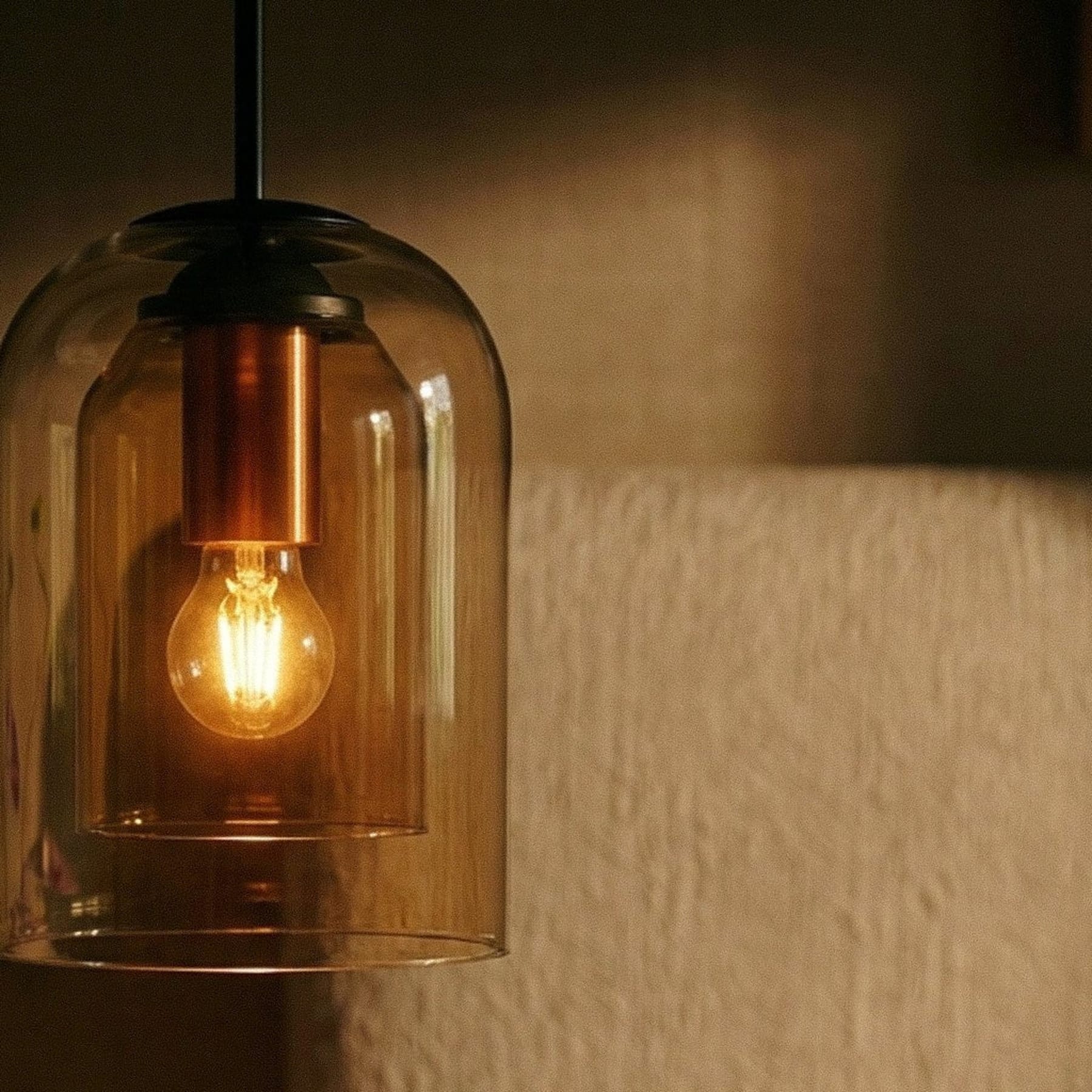 Modern Glass Pendant Light With Warm LED Glow — Harbor Light Co.