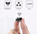 Mini WiFi Security Camera Two Pack Wireless Indoor Camera with Night Vision Motion Detection and Phone App for Home Baby and Pet Monitoring