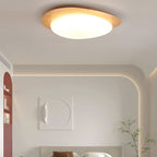 Modern Wood Flush Mount Ceiling Light With Stepless Remote Dimming — Harbor Light Co.