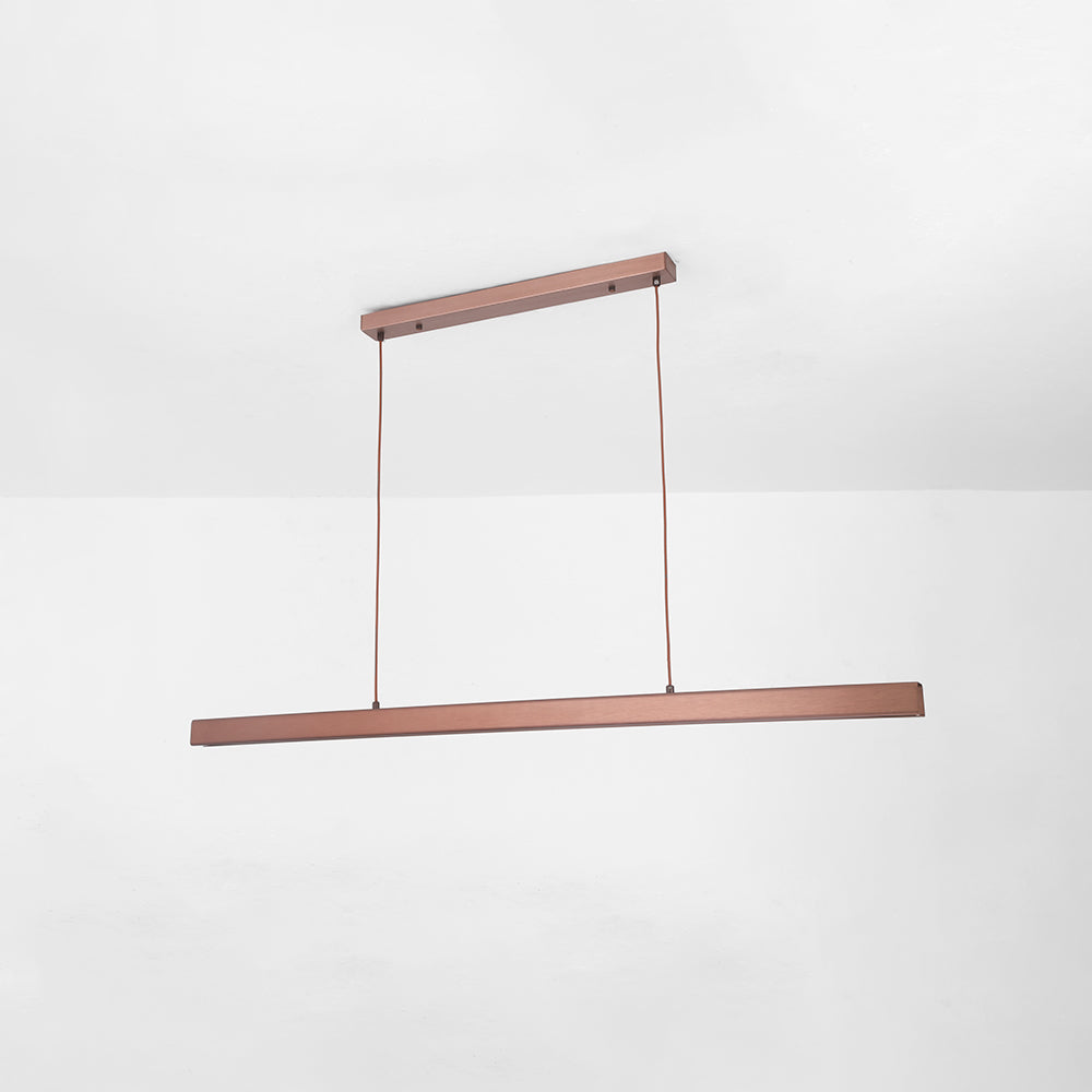 Modern Linear Pendant Light Bar with Integrated LED Light