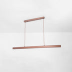 Modern Linear Pendant Light Bar with Integrated LED Light