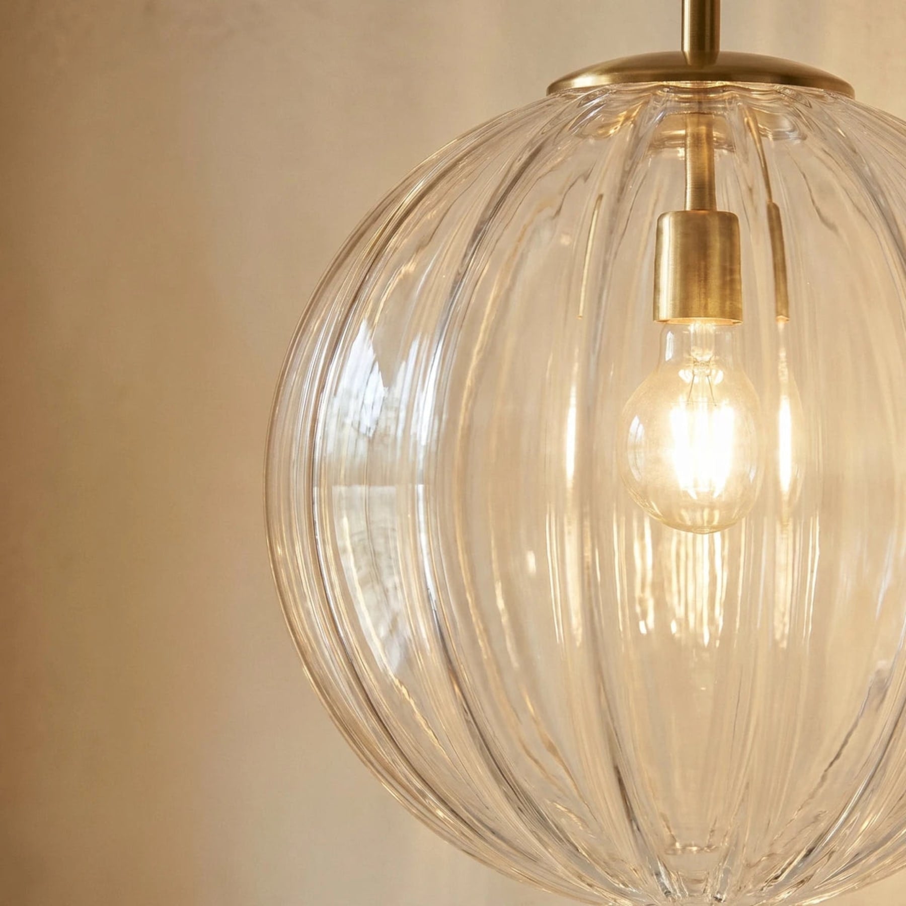 Modern Glass Pendant Light With Warm LED Glow for Dining Room — Harbor Light Co.