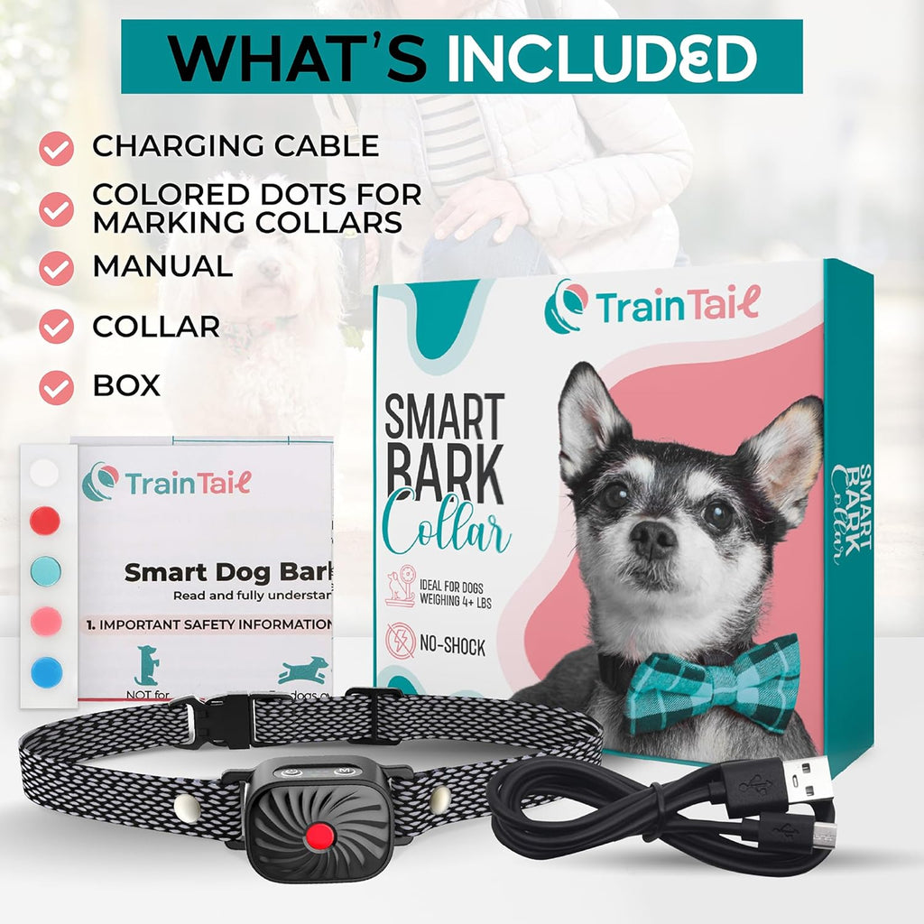 Anti Bark Collar for Small Dogs Rechargeable No Shock Training Collar with Sound and Vibration Adjustable Sensitivity Waterproof