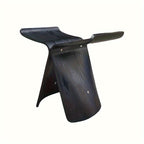 Butterfly Stool Solid Wood Mid Century Modern Bentwood Stool Compact Accent Seat for Living Room Entryway and Bedroom