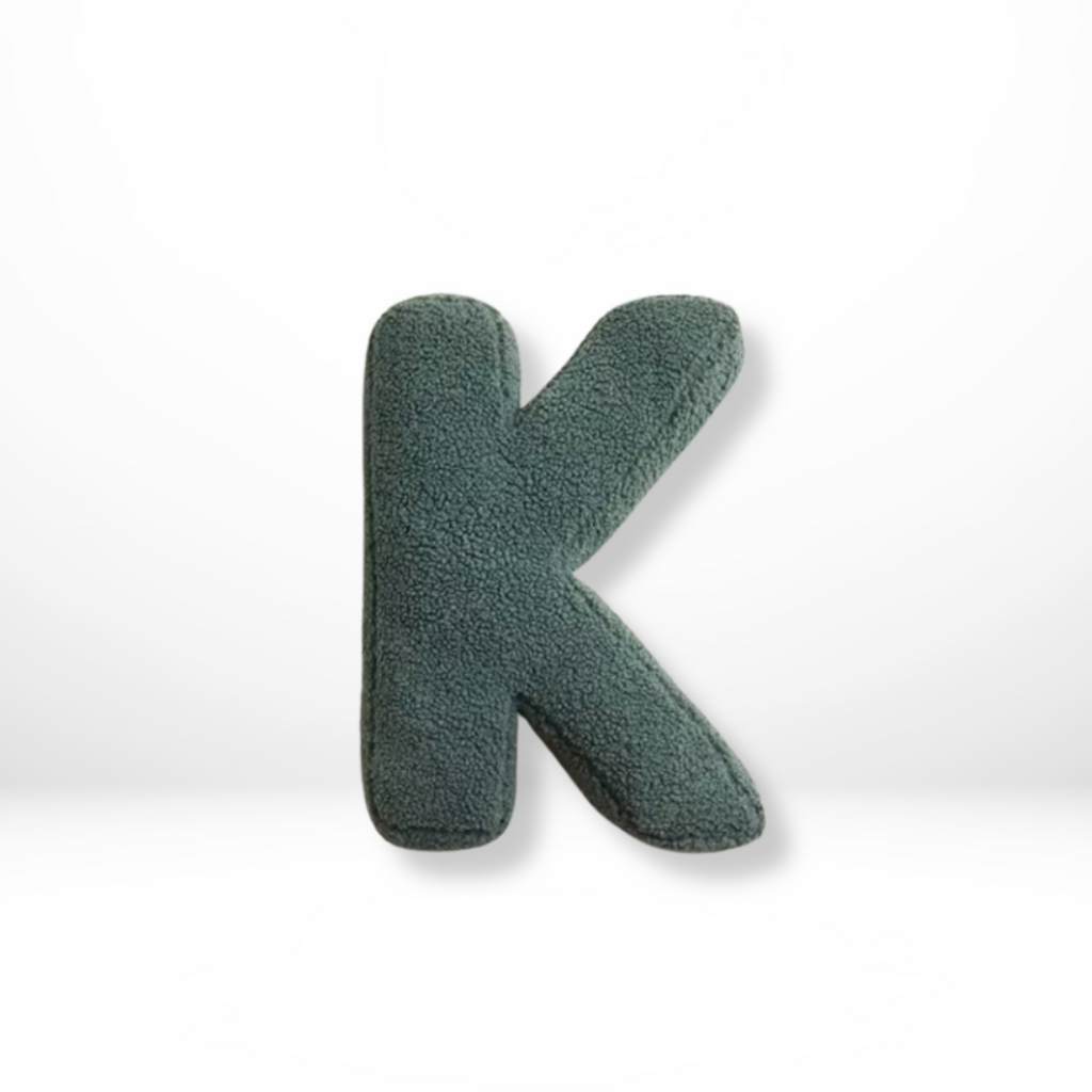 Alphabet Letter Throw Pillow Soft Velvet Decorative Cushion for Sofa Bed and Kids Room Personalized Initial Pillow