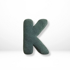 Alphabet Letter Throw Pillow Soft Velvet Decorative Cushion for Sofa Bed and Kids Room Personalized Initial Pillow