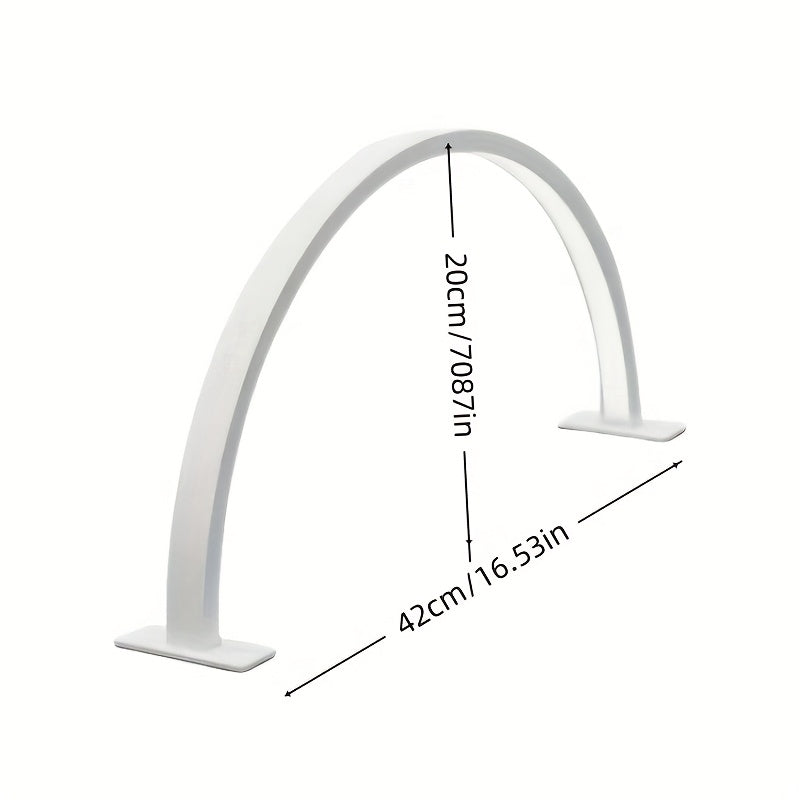 Crescent Moon LED Desk Lamp USB Powered Dimmable Metal Arc Lamp with Adjustable Color Temperature for Home Office and Nail Art