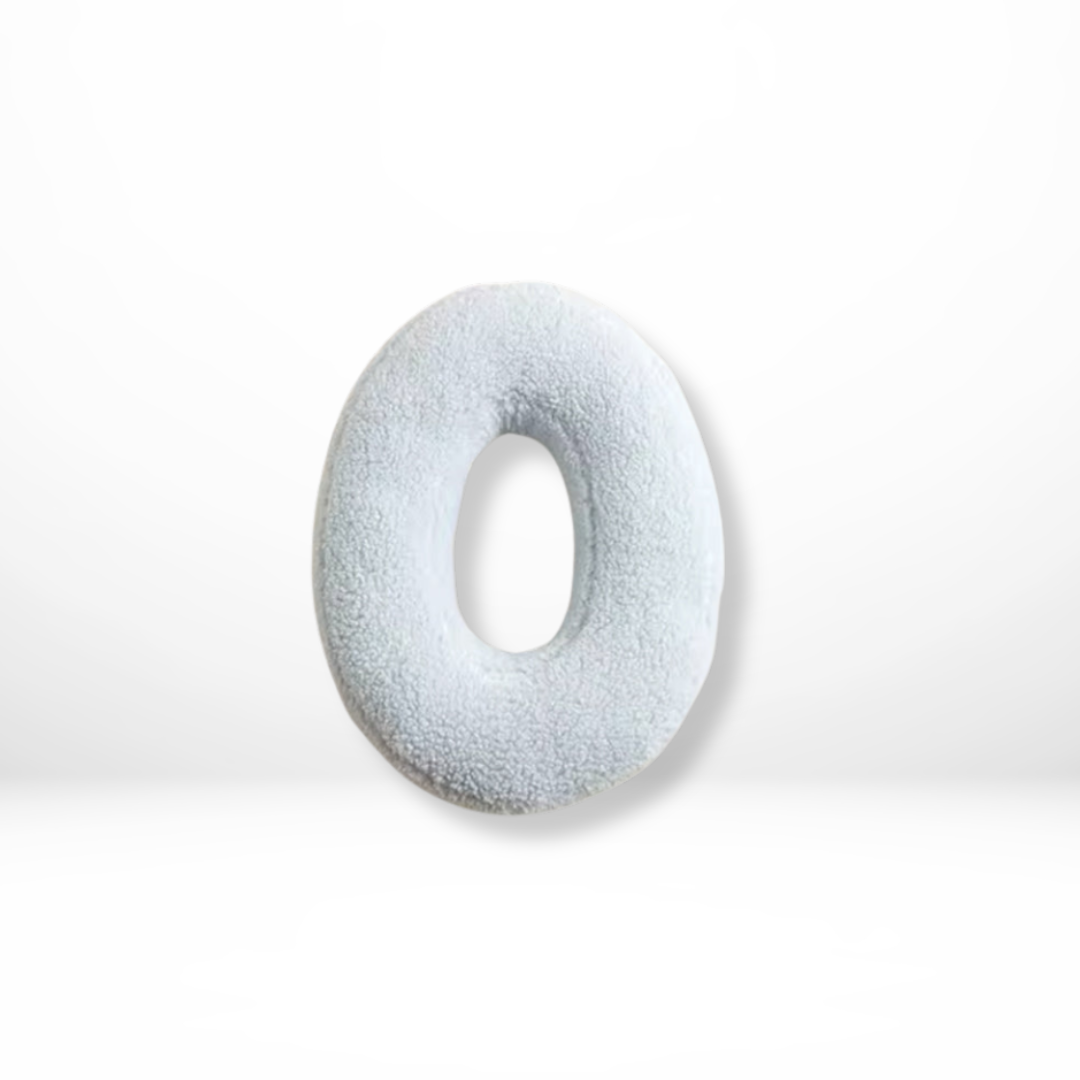 Alphabet Letter Throw Pillow Soft Velvet Decorative Cushion for Sofa Bed and Kids Room Personalized Initial Pillow