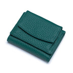 Small RFID Blocking Wallet for Women Soft PU Leather Trifold Mini Wallet with Coin Pocket Card Holder and Snap Closure