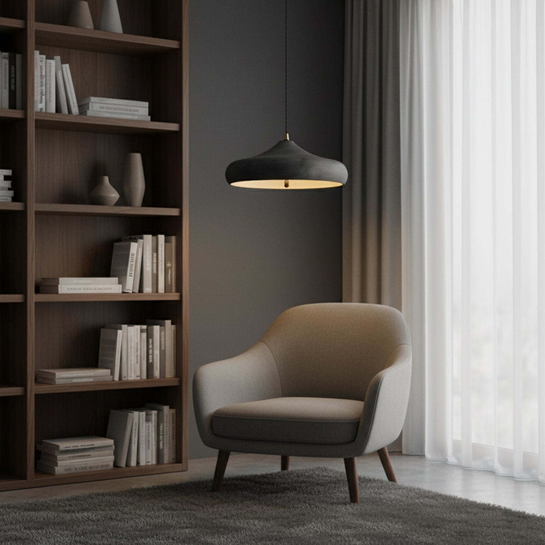 Modern Iron Pendant Light With Warm LED Glow for Dining Room — Harbor Light Co.