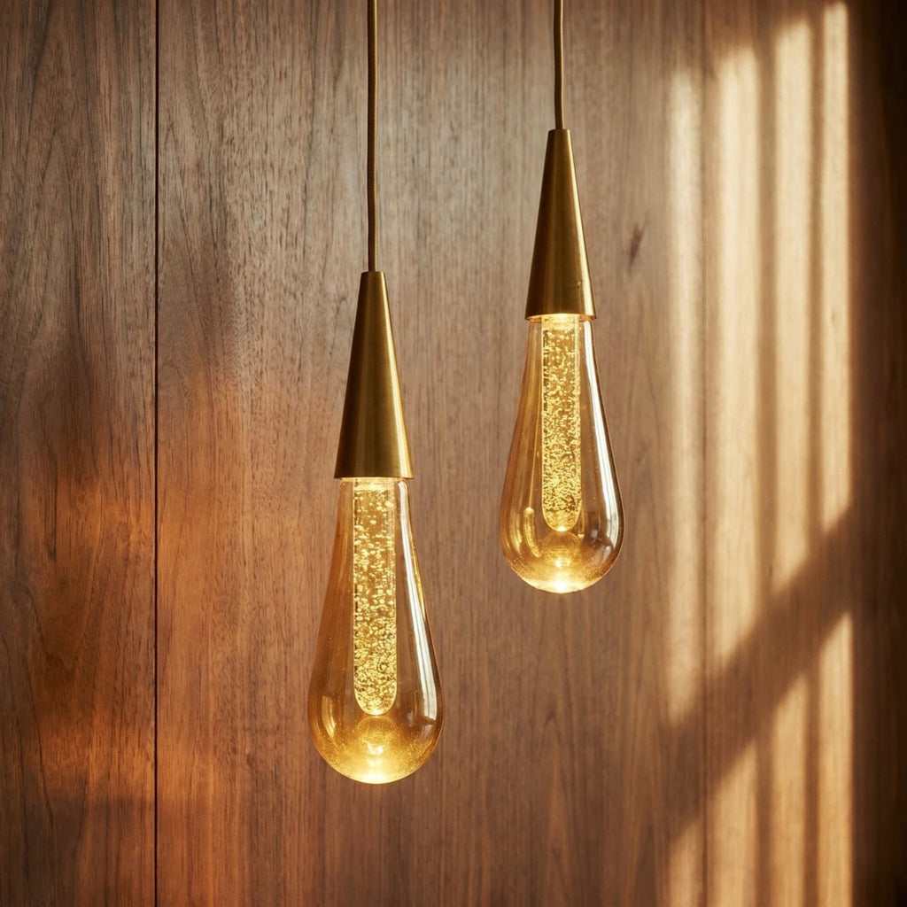 Modern Crystal Pendant Light With Adjustable LED Glow — Harbor Light Co.