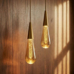 Modern Crystal Pendant Light With Adjustable LED Glow — Harbor Light Co.