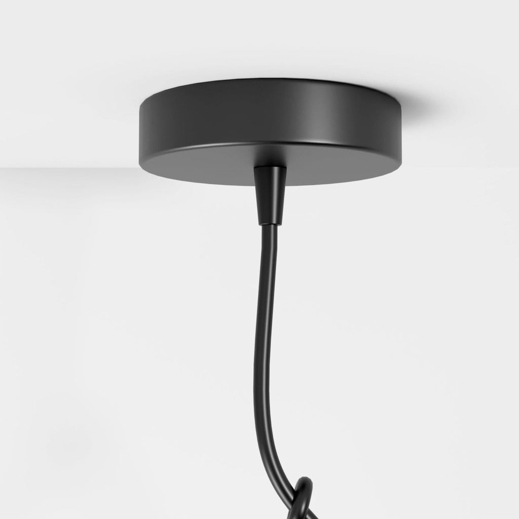 Modern Wrought Iron Pendant Light With Warm LED Glow — Harbor Light Co.