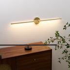 Modern Linear Metal Wall Light With Warm LED Glow — Harbor Light Co.