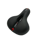 Wide Bike Seat with Memory Foam Padding Gel Shock Absorbing Bicycle Saddle Breathable Comfort Cushion for City and Trekking Bikes