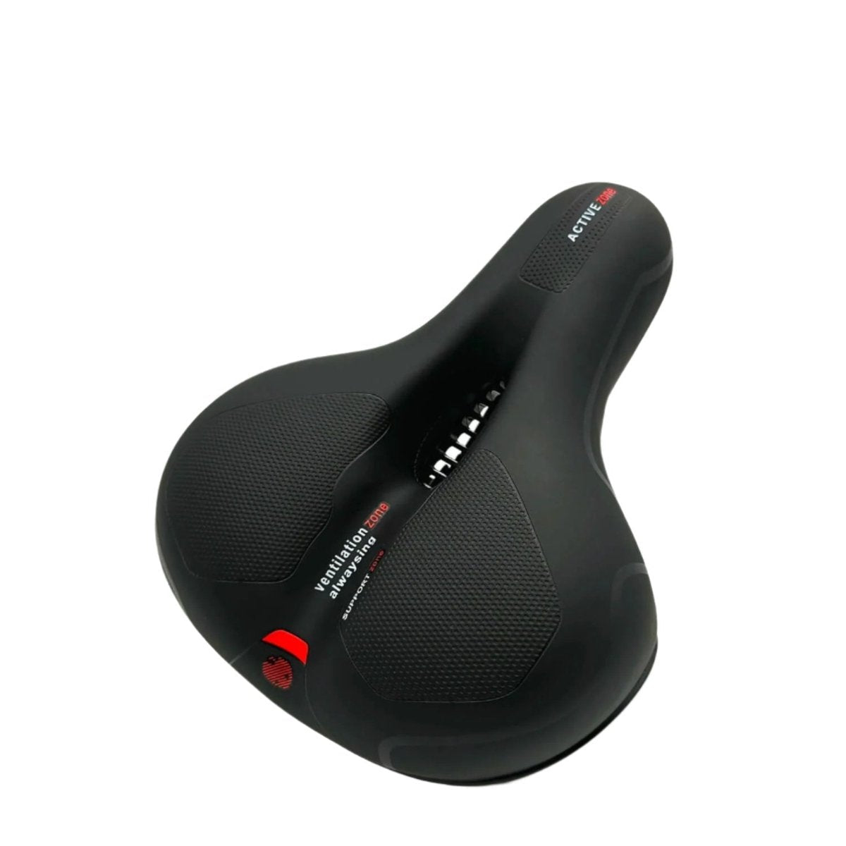 Wide Bike Seat with Memory Foam Padding Gel Shock Absorbing Bicycle Saddle Breathable Comfort Cushion for City and Trekking Bikes