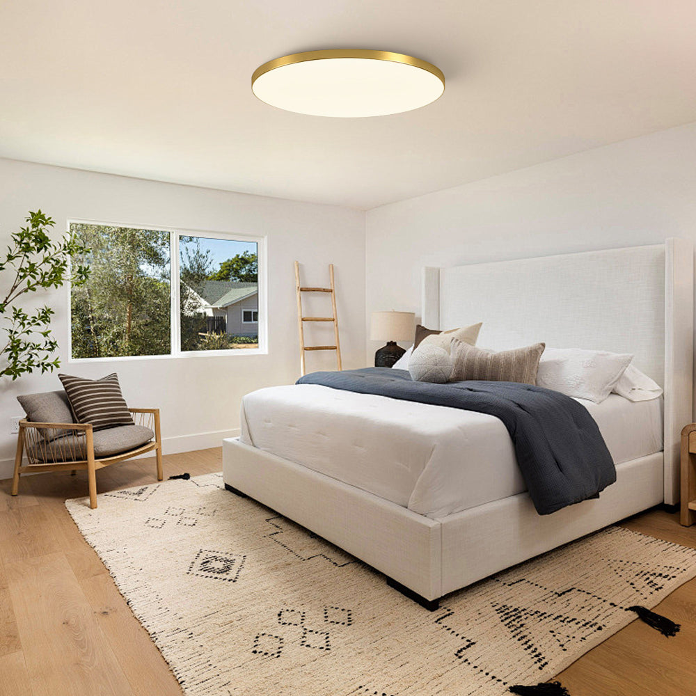 Modern Round Flush Mount LED Ceiling Light with Slim Profile
