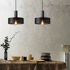 Industrial Wrought Iron Concrete Pendant Light With Warm LED Glow — Harbor Light Co.