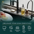 Diatomite Stone Faucet Sink Mat with Quick Drying Absorbent Surface