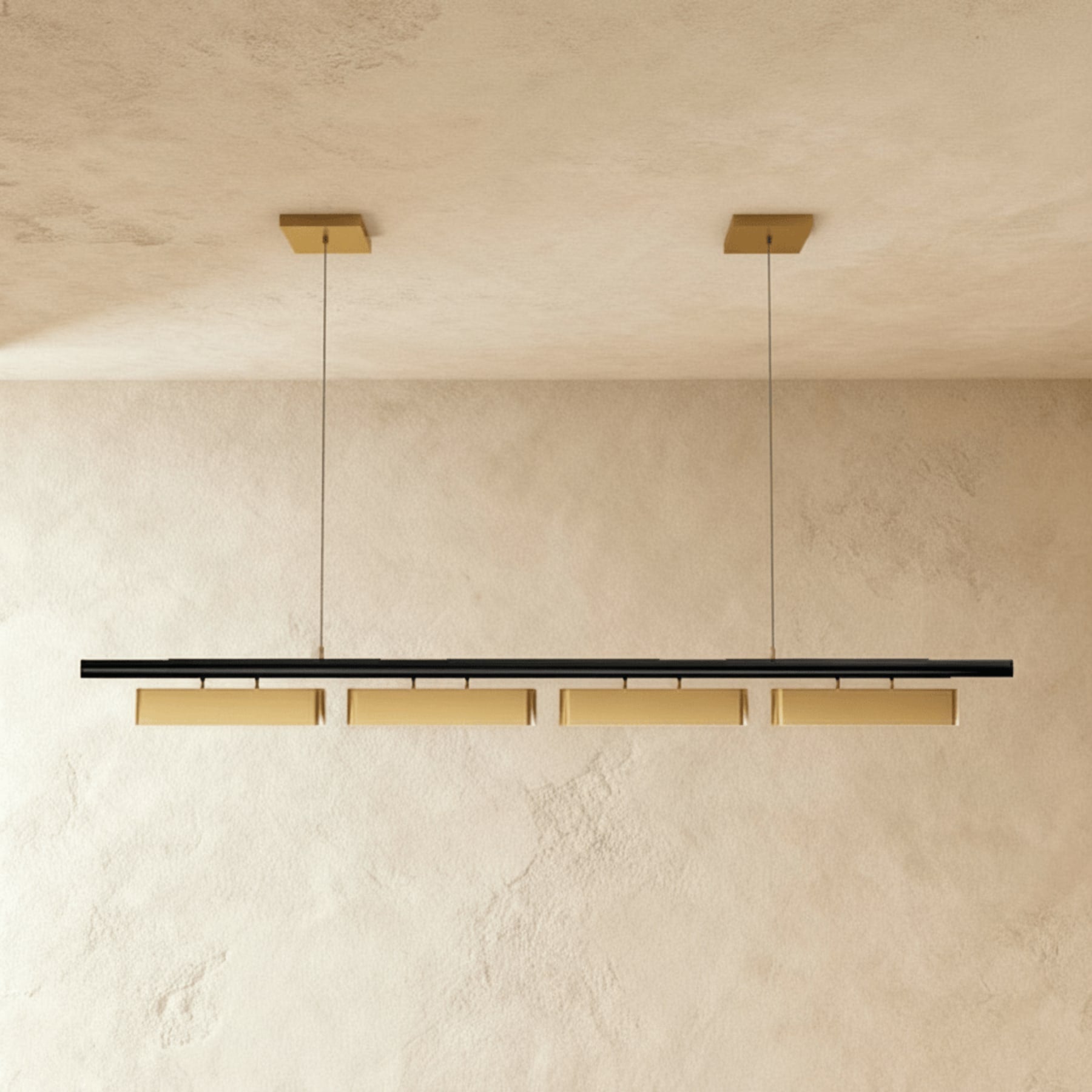 Modern Stainless Steel Linear Chandelier for Dining Room — Harbor Light Co.