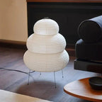 Bohemian Paper Floor Lamp With Warm Tri-Color Glow — Harbor Light Co.
