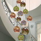 3D Firework Glass Globe Pendant Light