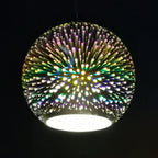 3D Firework Glass Globe Pendant Light